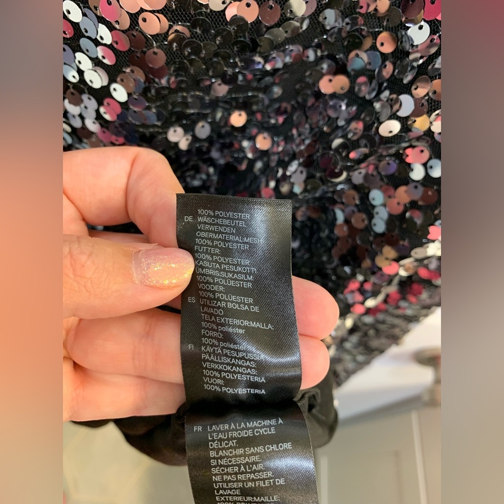 H&M Sequence Blouse Size Small - image 6